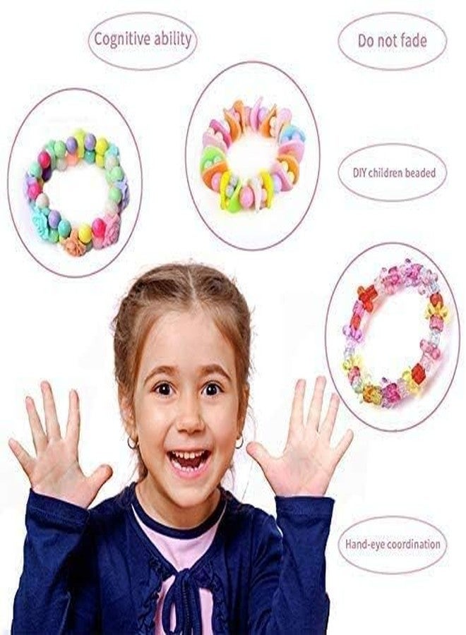 SHOPELLA مجموعة خرز شوبيلا لصنع المجوهرات، 570 قطعة، مجموعة خرز ملونة للأطفال لصنع الأساور والقلائد، ألعاب وأنشطة للبنات من عمر 6 إلى 12 سنة، متعددة الألوان - Image 2